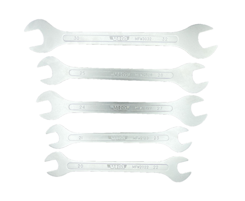 5 Pc. Large Flat Wrench Set – Metric