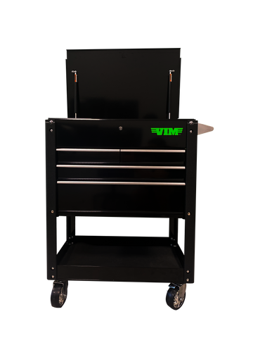 VIM 4 Drawer Tool Cart Black