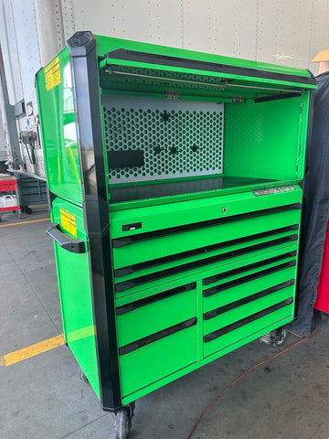 Used REVEL Double Bay 28" Toolbox with Power and REVEL 2 Bay 28" Hutch with Power
