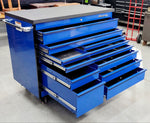 SOLD****Used Snap On Blue 2 Bay Master Series Roll Cab KRL1022